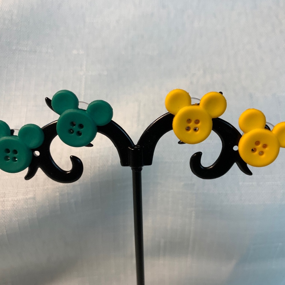 NWT 1 Pair Handmade Disney Mickey Mouse Earrings Your pick color - Picture 5 of 5